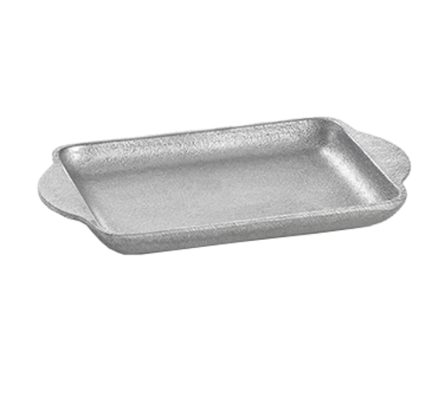 Tablecraft CW4212N Natural Aluminum Rectangular Charbroiler Tray | 7 1/2" x 5 1/8"