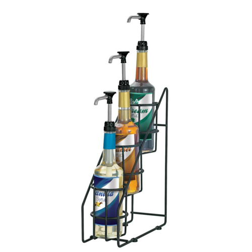 Server 88652 WireWise 3-Tier Black Countertop 1 Liter Bottle Organizer