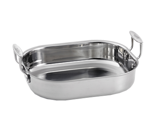 Tablecraft CW2030 3.5 qt Stainless Steel Induction Roaster | 11 1/2" x 9 9/16"