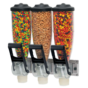 Server 86660 Triple 2 Liter Wall Mounted Dry Topping Dispenser