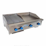 Comstock-Castle 3242-30-1RB 42" Countertop Gas Griddle & Charbroiler Combo | 102,000 BTU