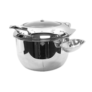 Tablecraft CW40182 Round Induction Soup Chafing Dish | 11 Qt.