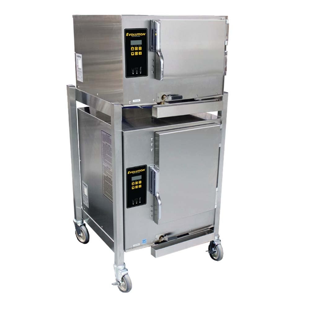 AccuTemp E3/E62083E100 DBL Evolution 9 Pan Electric Floor Model Convection Steamer | 208/240V