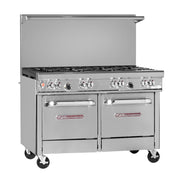 Southbend 4481EE-2C 48" 4 Burner Gas Range w/ 24" Charbroiler, 2 Ovens
