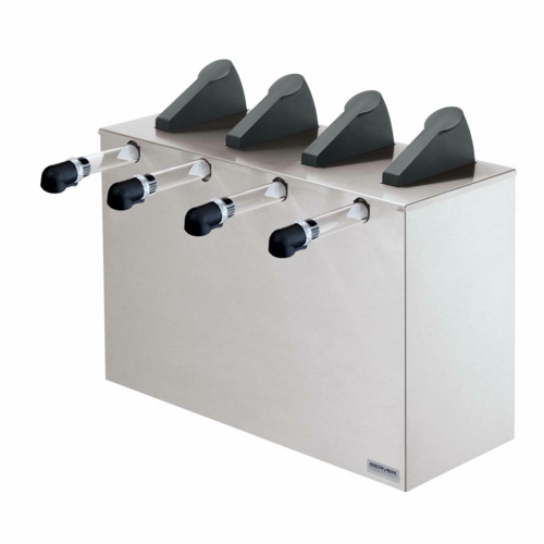 Server 07200 Express 4-Pump Stainless Steel Countertop Condiment Dispenser