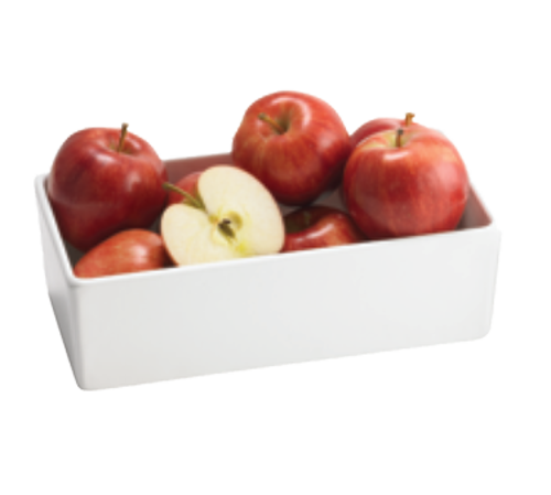 Tablecraft CW4002N Contemporary 3 Qt. Rectangular Bowl | Natural Finish
