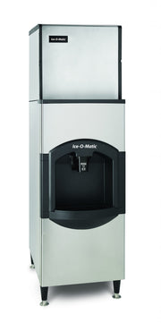 Ice-O-Matic CIM0320FA+CD40022 313 lb. Air Cooled Full Cube Ice Machine Head w/ 120 lb. Ice Bin