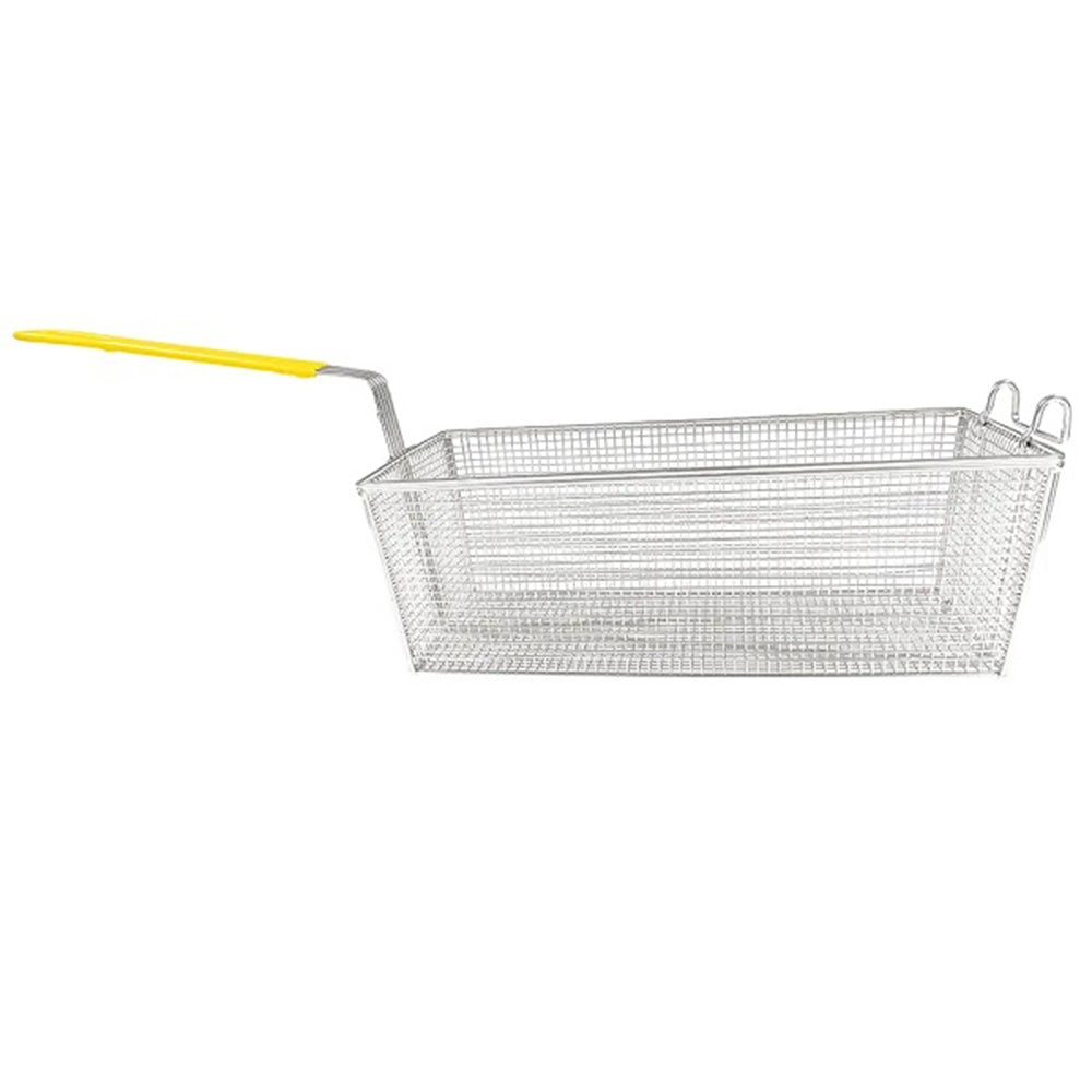 Winco FB-40 17" x 8-3/8" Nickel Plated Fry Basket