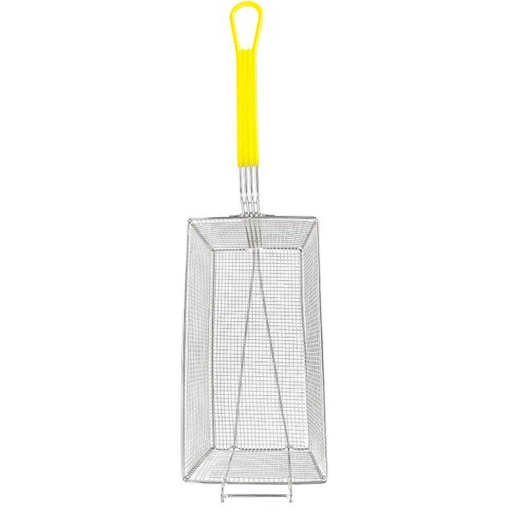 Winco FB-40 17" x 8-3/8" Nickel Plated Fry Basket