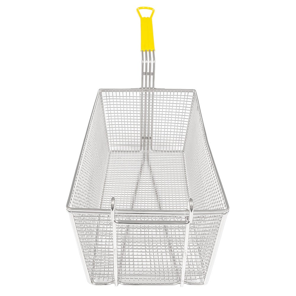 Winco FB-40 17" x 8-3/8" Nickel Plated Fry Basket