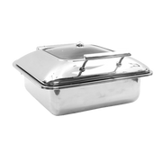 Tablecraft CW40163 Stainless Steel 2/3 Size Induction Chafer Dish | 5 Qt.