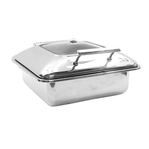 Tablecraft CW40163 Stainless Steel 2/3 Size Induction Chafer Dish | 5 Qt.