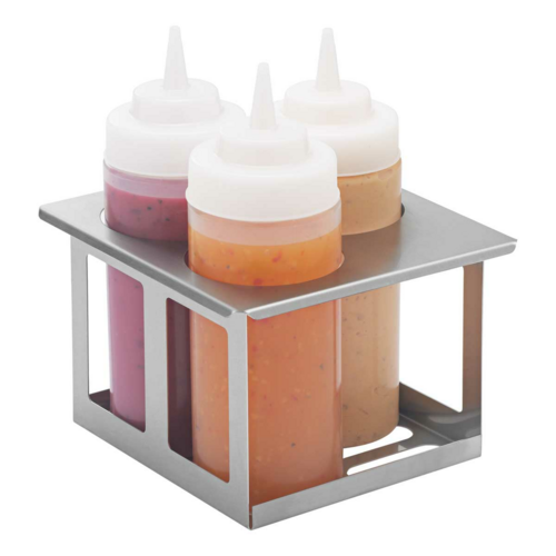 Server 86831 TableCraft 3 Squeeze Bottle Holder w/ 3 Bottles