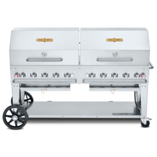 Crown Verity CV-MCB-72-SI50/100-RDP Charbroiler, Gas, Outdoor Grill