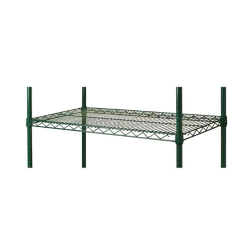 Focus FF2160G 21"W x 60"L Green Epoxy Coated Wire Shelving (Closeout)