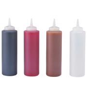 Server 86809 16 oz. Clear Plastic Squeeze Bottle