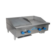 Comstock-Castle FHP48-24-2RB 48" Countertop Gas Griddle & Charbroiler Combo | 116,000 BTU