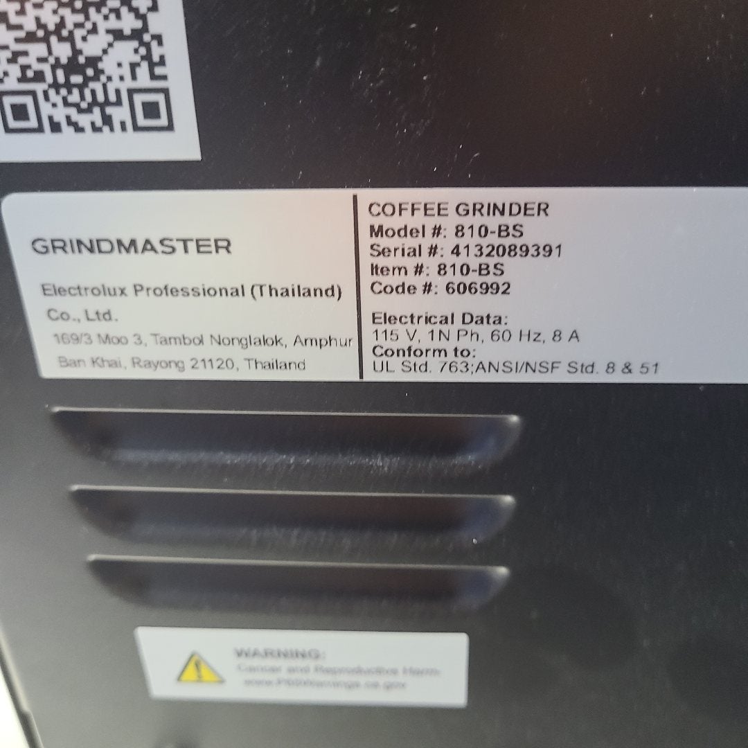 Grindmaster 810S 7" Coffee Grinder (Floor Model 9391)