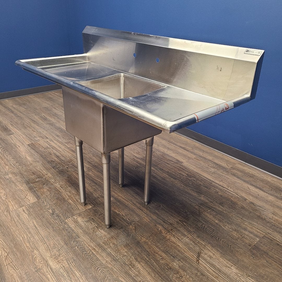John Boos 1PB1618-2D18 1 Compartment Sink w/ Drainboards (Floor Model 2D18)