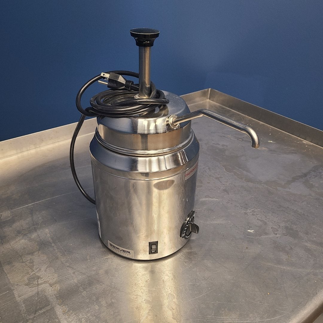 Server 82060 3 qt. Topping Warmer & Pump Dispenser (Floor Model 0425)