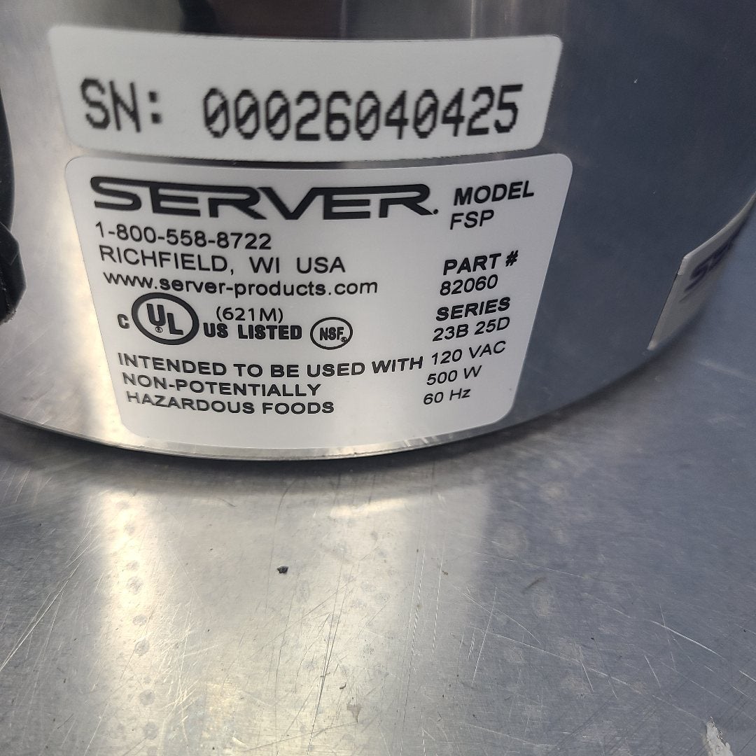 Server 82060 3 qt. Topping Warmer & Pump Dispenser (Floor Model 0425)