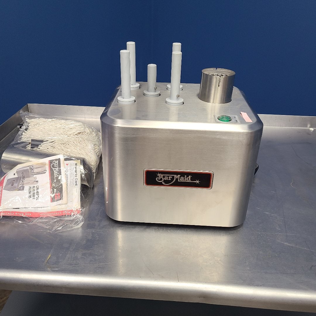 Bar Maid GP-100 Glass Pro 5-Brush Electric Glass Polisher (Floor Model 4361)