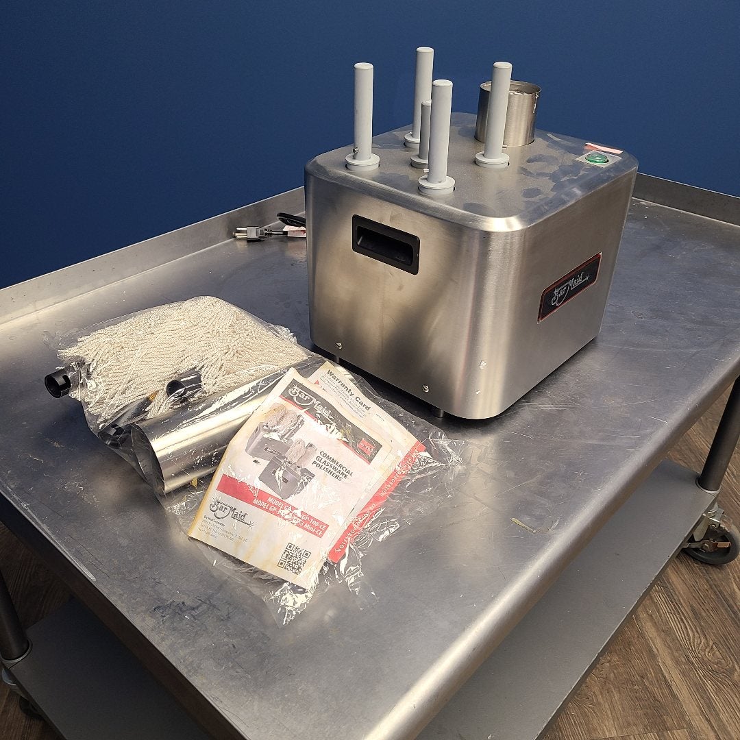 Bar Maid GP-100 Glass Pro 5-Brush Electric Glass Polisher (Floor Model 4361)
