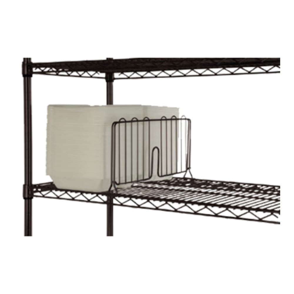 Focus Foodservice FSD14BK Black Epoxy Shelf Divider (Closeout)