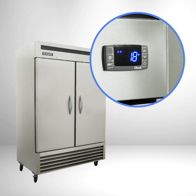 SEAGATE SB54F 2 Door Bottom Mount Reach-In Freezer | 49 Cu. Ft.
