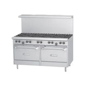 Garland U60-6G24RR 60" 6 Burner Gas Range w/ 24" Griddle & 2-Standard Ovens | 304,000 BTU