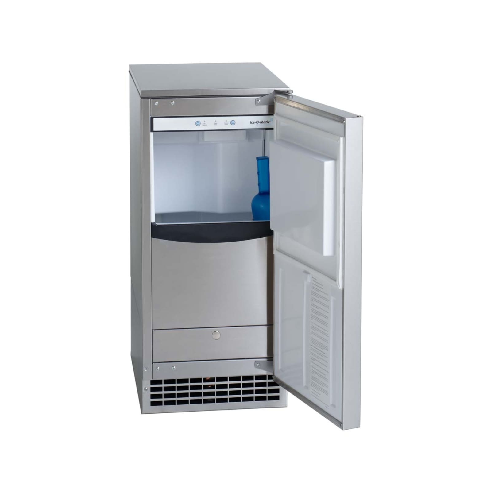 Ice-O-Matic GEMU090 85 lb. Air Cooled Undercounter Pearl Ice Machine | 22 lb. Bin