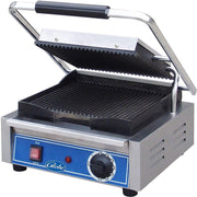 Globe GPG10 10" Grooved Cast Iron Sandwich Grill