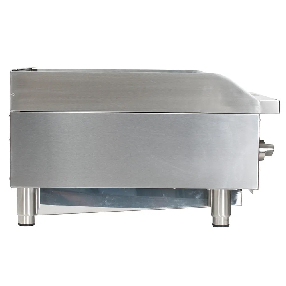 Globe GCB24G-SR 24" Stainless Steel Radiant Gas Charbroiler | 80,000 BTU