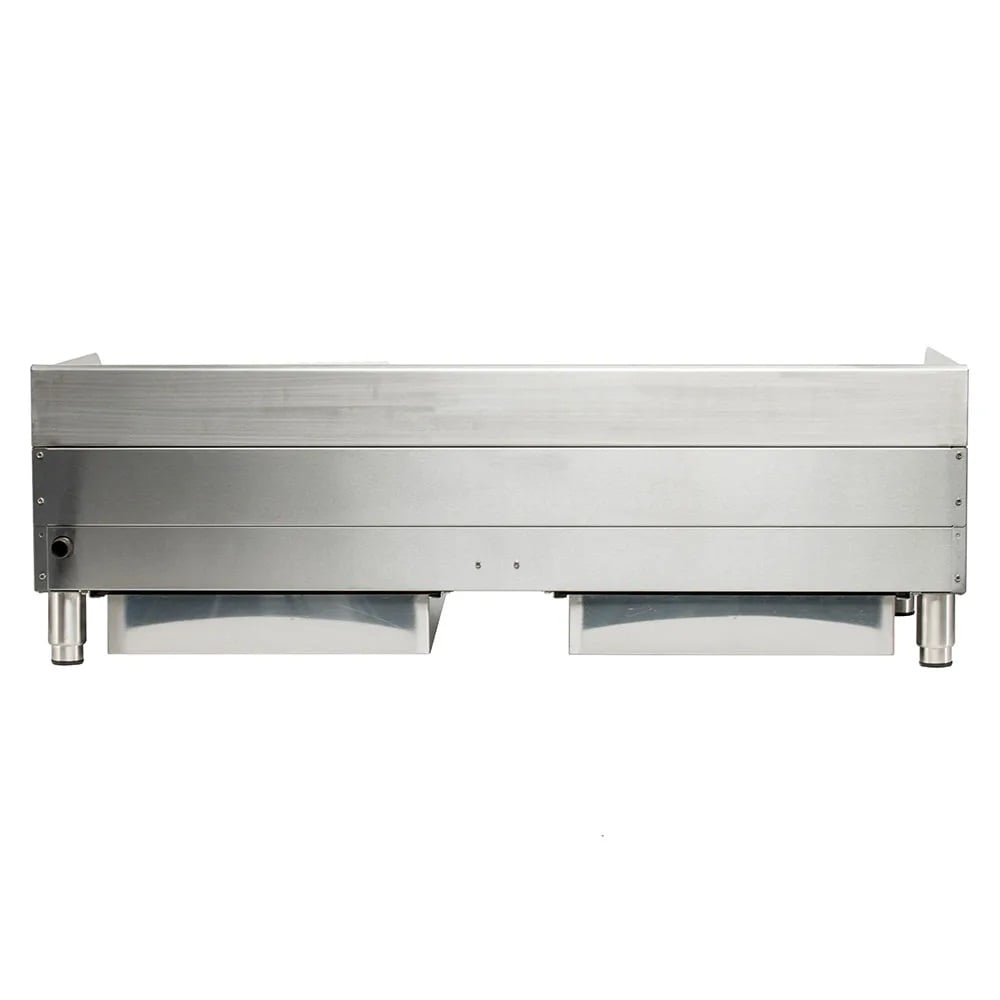 Globe GCB48G-RK 48" Lava Rock Gas Charbroiler | 160,000 BTU