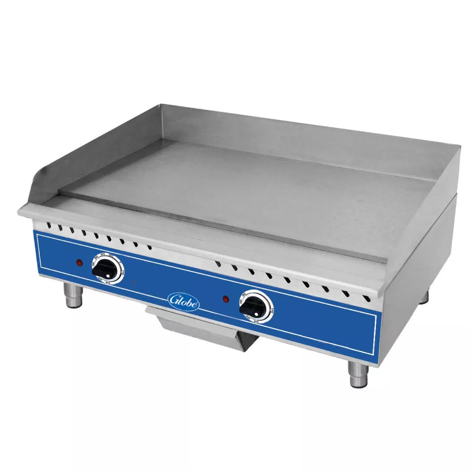 Globe GEG24 24" Thermostatic Electric Griddle w/ 1/2" Plate | 208/240V