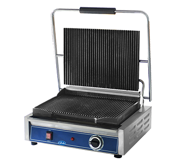 Globe GPG1410 14" Grooved Cast Iron Sandwich Grill