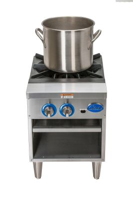 Globe GSP18G 18" Single Gas Stock Pot Range | 100,000 BTU