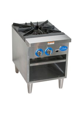 Globe GSP18G 18" Single Gas Stock Pot Range | 100,000 BTU
