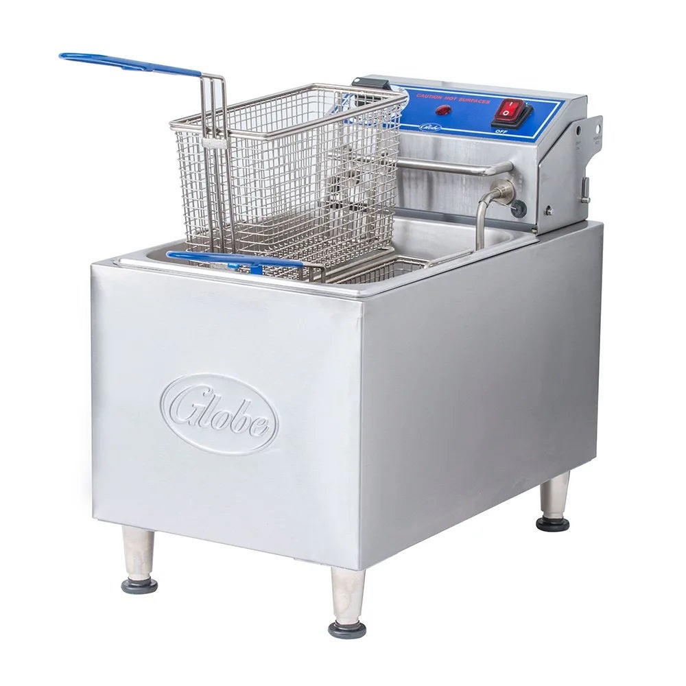 Globe PF16E 16 Lb. Electric Countertop Fryer | 208/240V