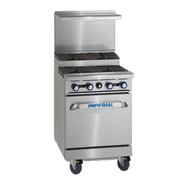 Imperial Range IR-6-SU-C 36" 6 Burner Gas Range w/ Convection Oven | 222,000 BTU