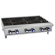 Imperial Range IHPA-6-36 Countertop 6-Burner Gas Hot Plate | 192,000 BTU