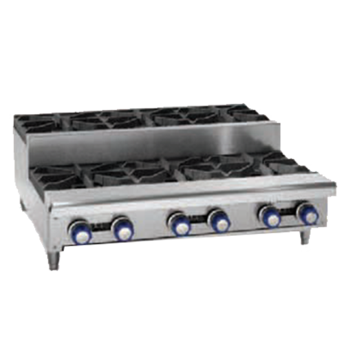 Imperial Range IHPA-8-48SU Countertop 8-Burner Gas Hot Plate | 256,000 BTU