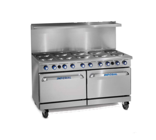 Imperial Range IR-6-G24T-E-C 60" 6 Round Element Electric Range w/ 24" Griddle & 2 Ovens | 208/240v