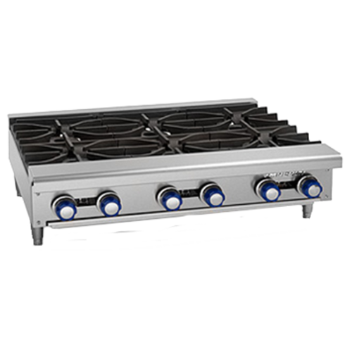 Imperial Range IHPA-2-24 Countertop 2-Burner Gas Hot Plate | 64,000 BTU