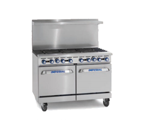 Imperial Range IR-G48 48" Gas Griddle Range w/ 2 Space Saver Ovens | 134,000 BTU