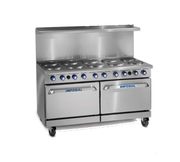 Imperial Range IR-10-E-CC 60" 10 Round Element Electric Range w/ 2 Convection Ovens | 208/240V