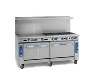 Imperial Range IR-4-G48-C-XB 72" 4 Burner Gas Range w/ 48" Griddle & Convection Oven | 238,000 BTU