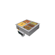 Hatco HWBI-2D 2-Pan Drop-In Hot Food Well w/Drain | 2415 Watts