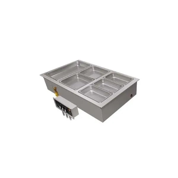 Hatco HWBI-3D 3-Pan Drop-In Hot Food Well w/Drain | 3615 Watts