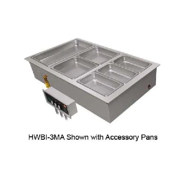 Hatco HWBI-3 3-Pan Drop-In Hot Food Well | 3615 Watts